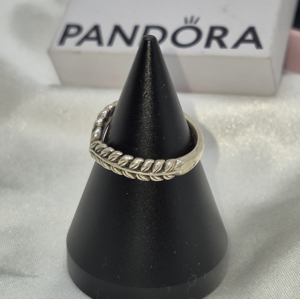 Pandora Ale Sterling Silver Wheat Grains Ring! Size 5. P11 Ale 925 50 - Picture 4 of 6